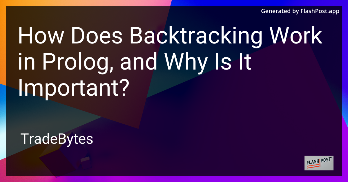 Backtracking in Prolog