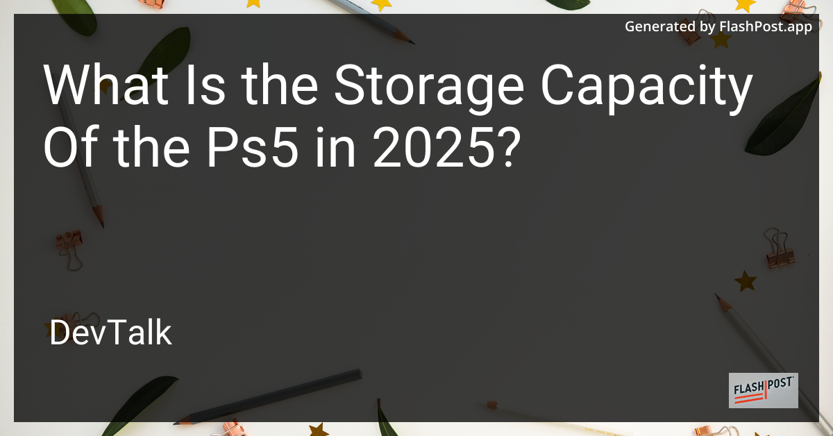 what is the storage capacity of the ps5 in 2025?