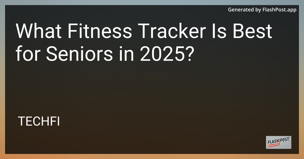 Senior using fitness tracker