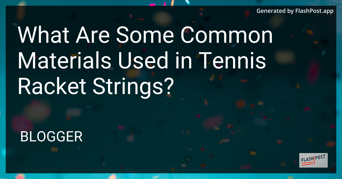Tennis Strings