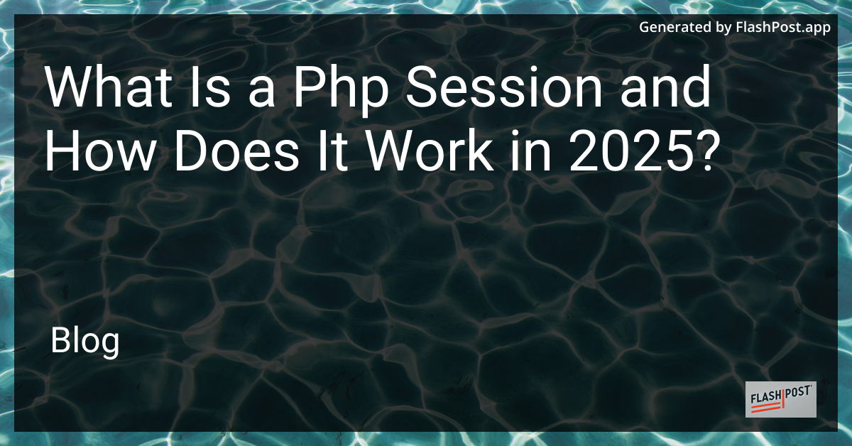 PHP Session Image