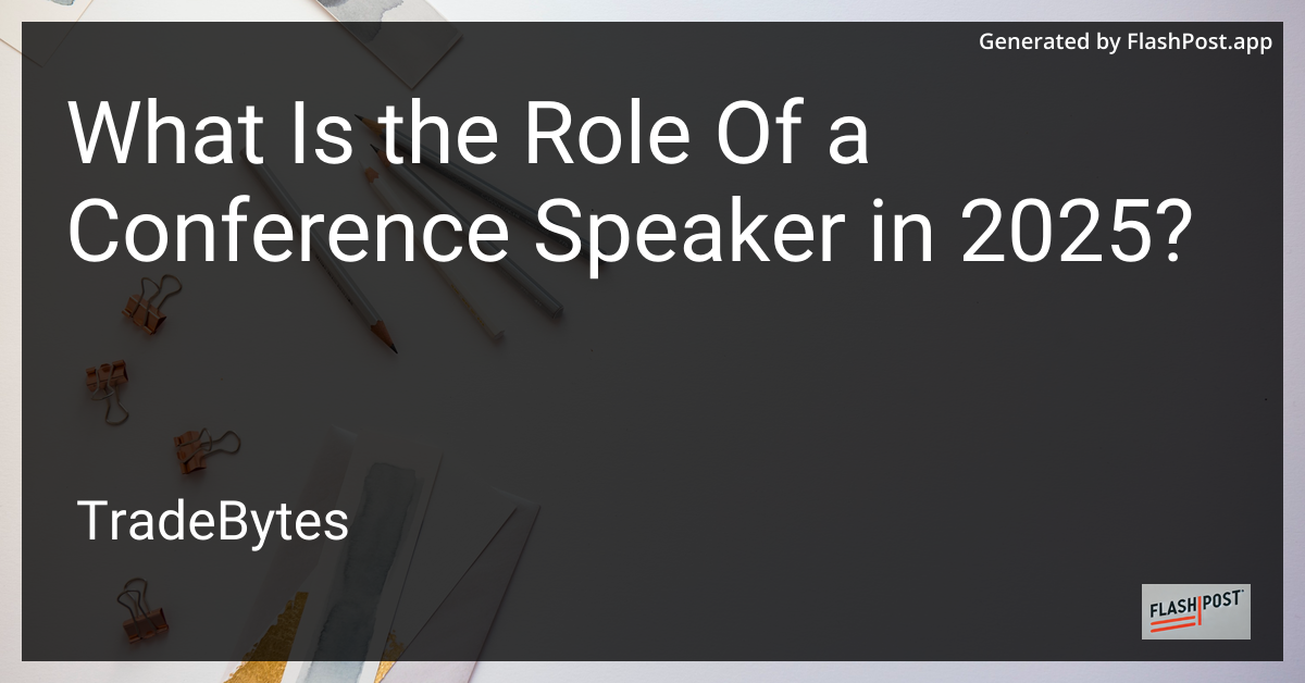 Conference Speaker