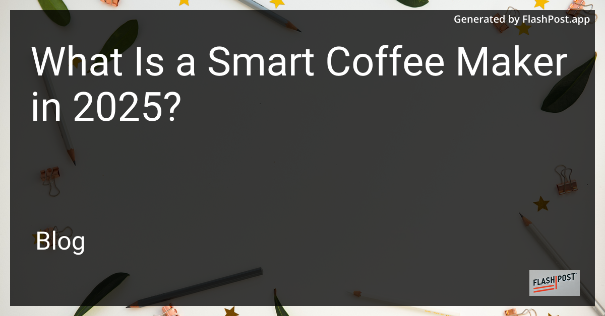 Smart Coffee Maker Image