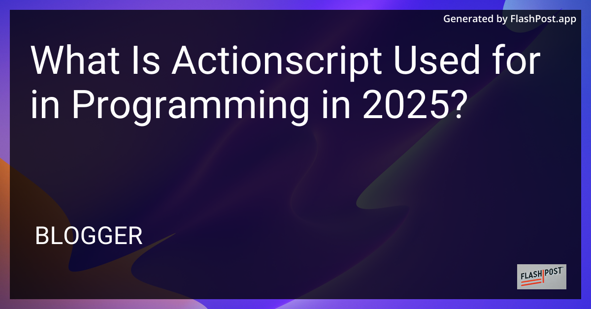 ActionScript Programming