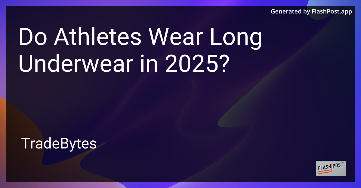 Athletes Wearing Long Underwear