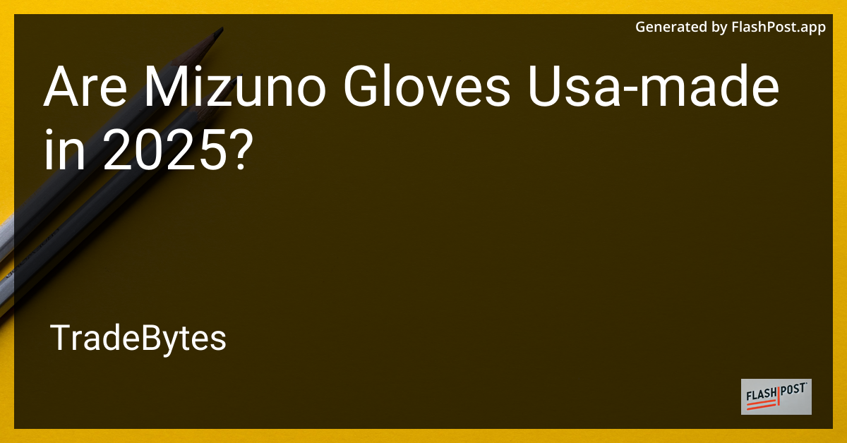 Mizuno Gloves