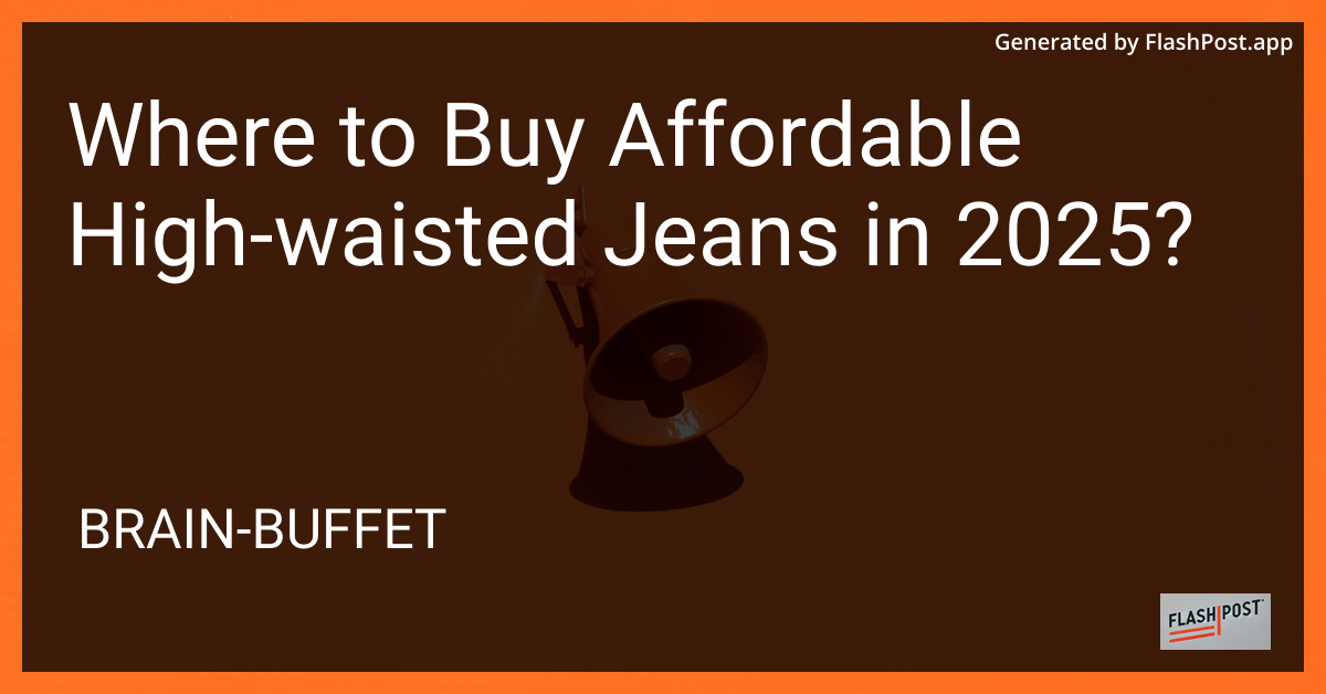 High-Waisted Jeans