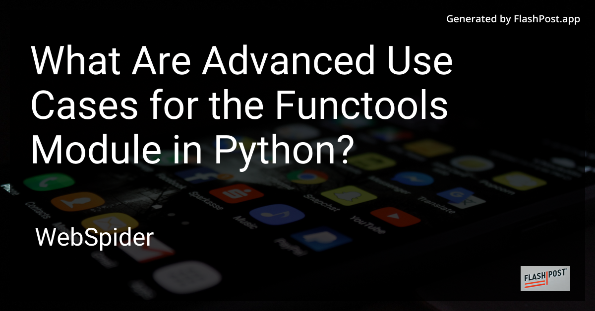 Functools Module in Python