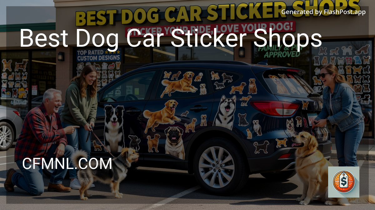 5 Best Dog Car Sticker Shops in 2026