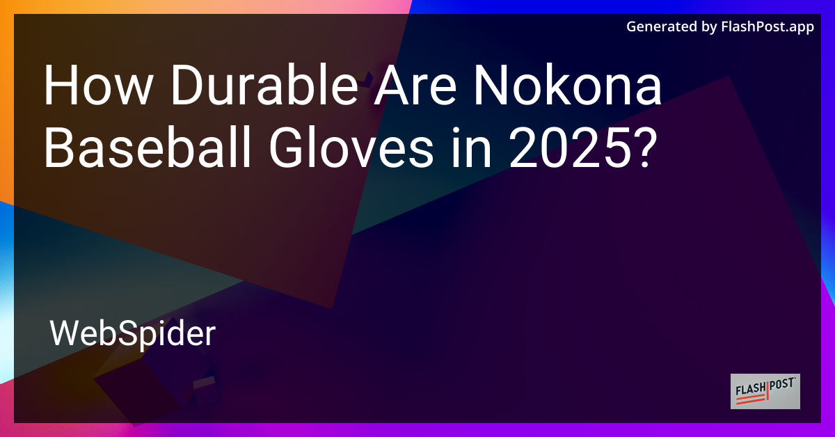 Nokona Baseball Glove