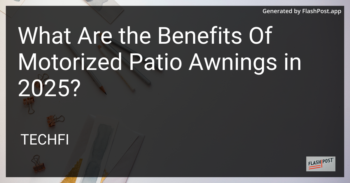 Motorized Patio Awning
