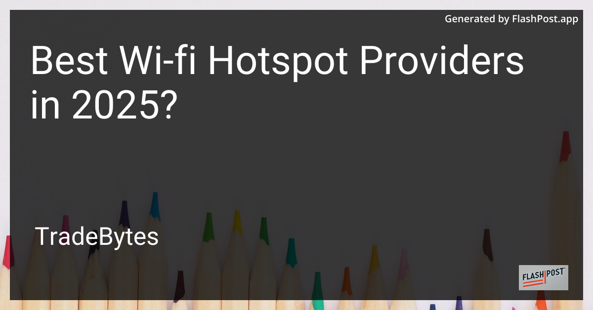 Wi-Fi Hotspot