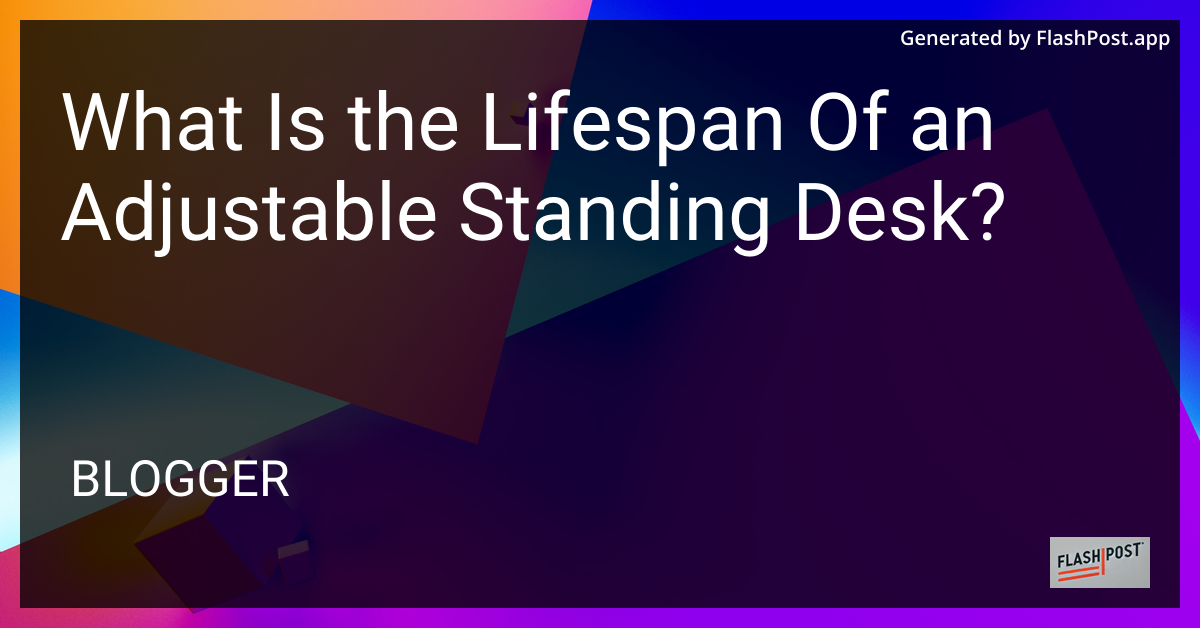 Adjustable Standing Desk