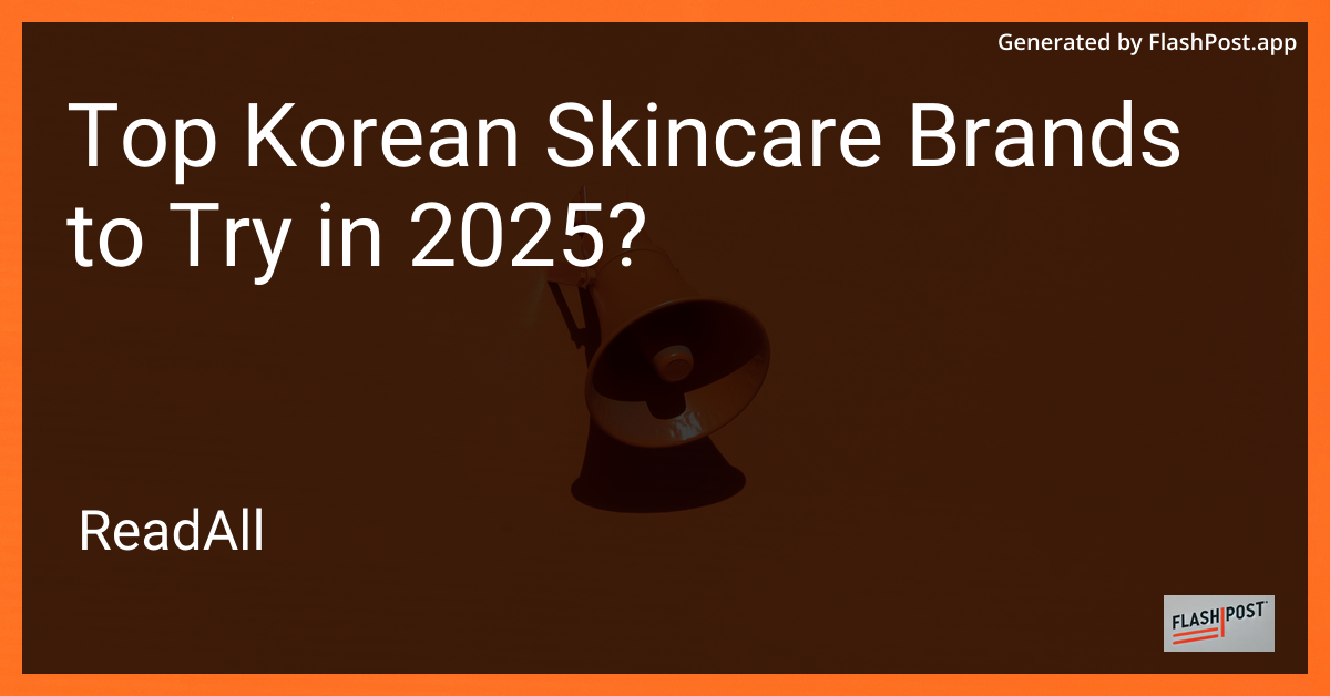 Korean Skincare