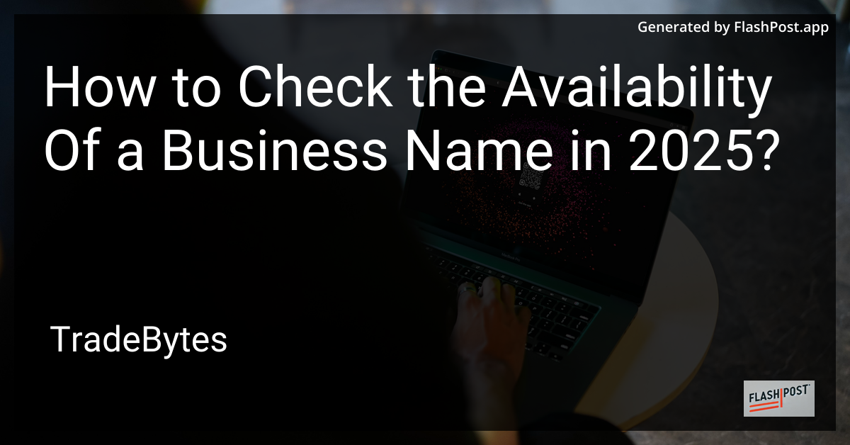 Check Business Name Availability
