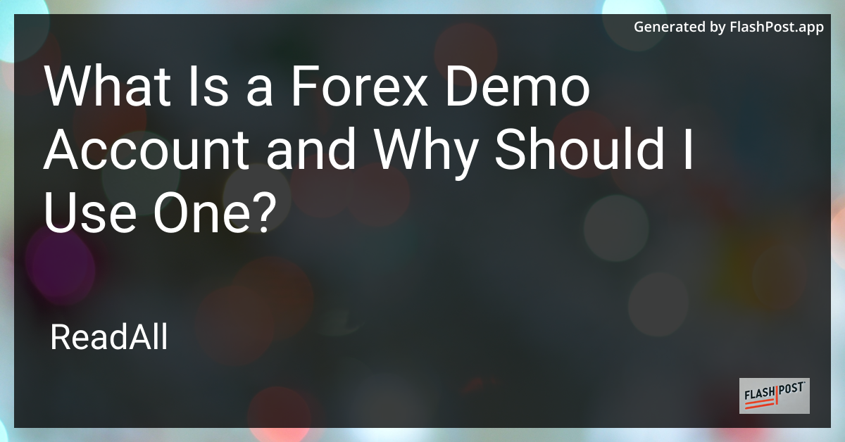 Forex Demo Account