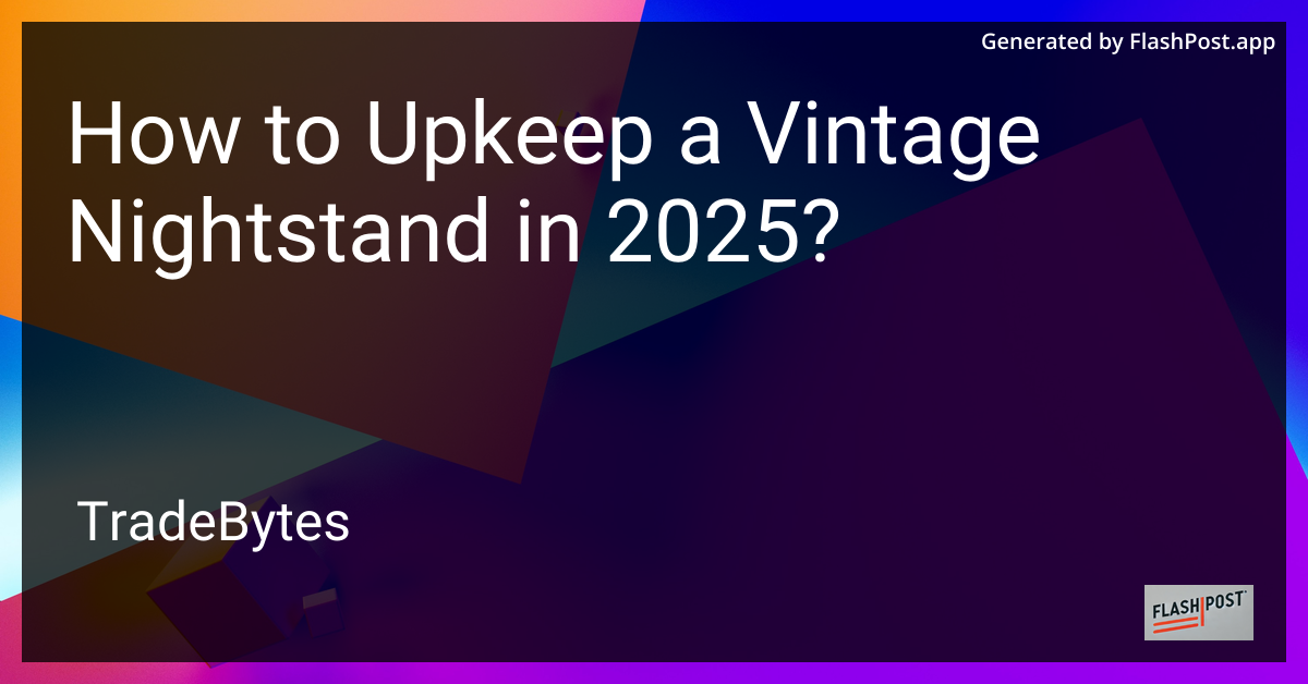 Vintage Nightstand