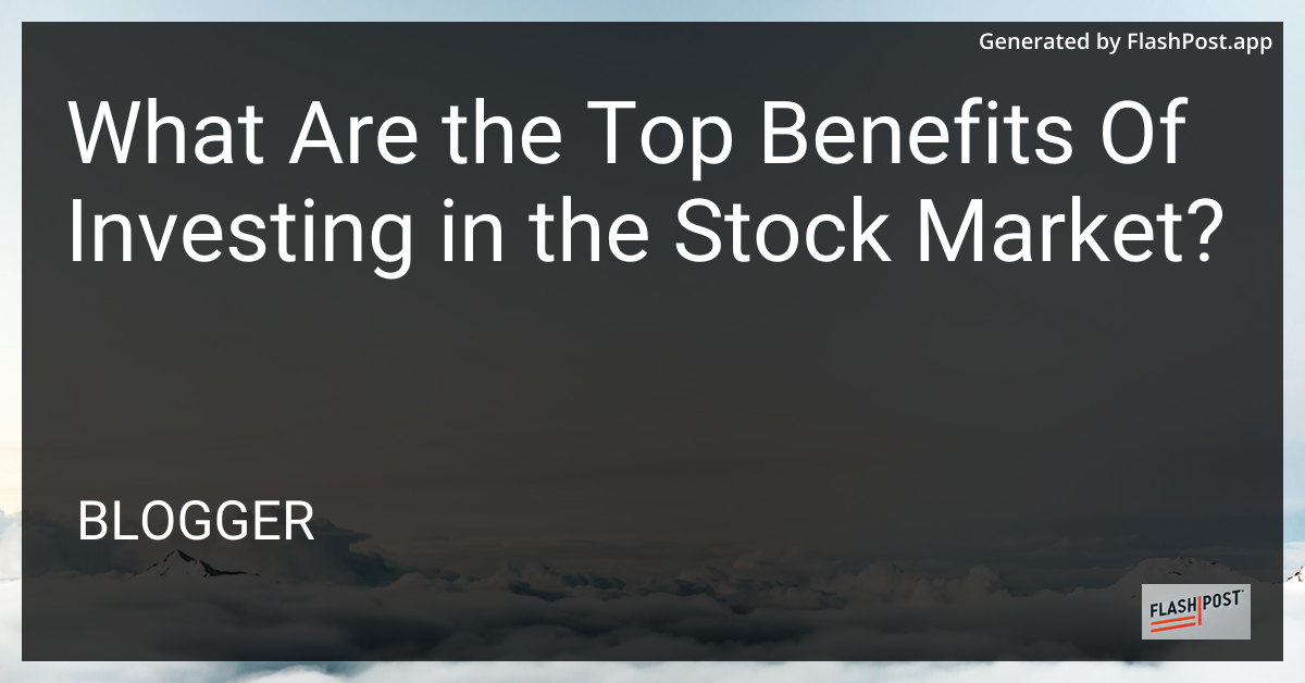 Stock Market Investment