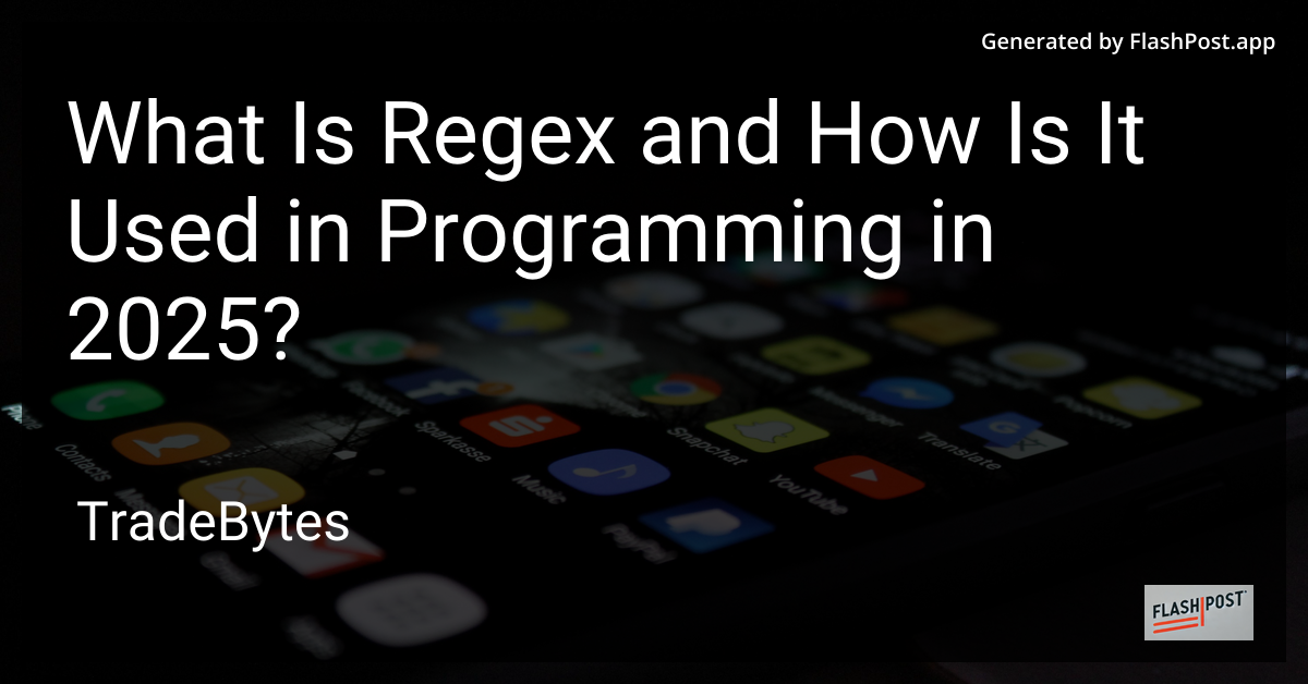 Regex in Programming