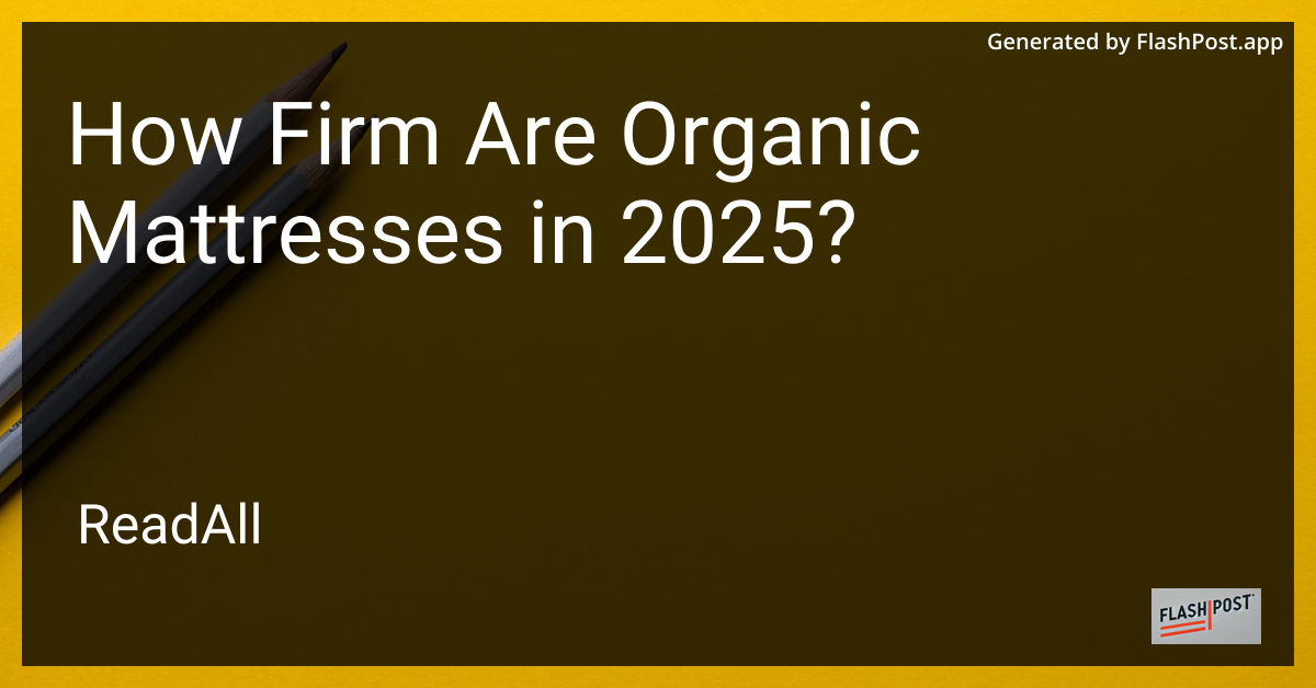 Organic Mattress Image