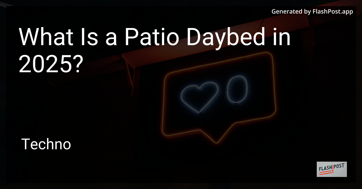 Patio Daybed