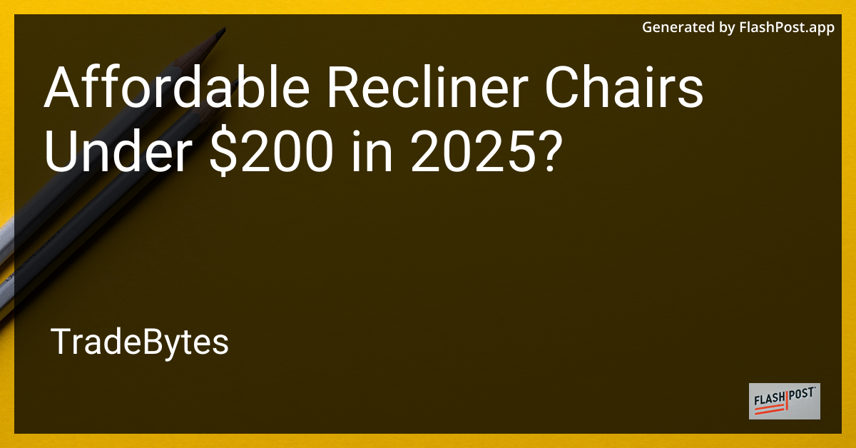 Affordable Recliner Chairs