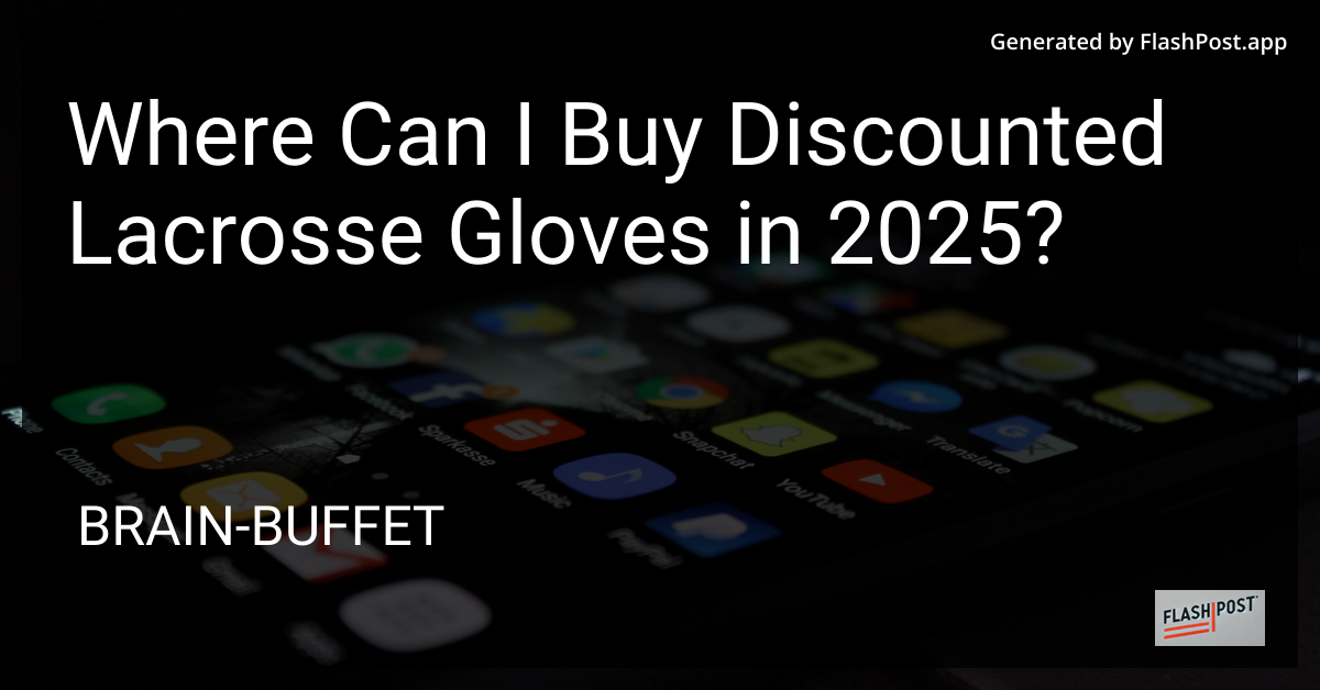 Discounted Lacrosse Gloves