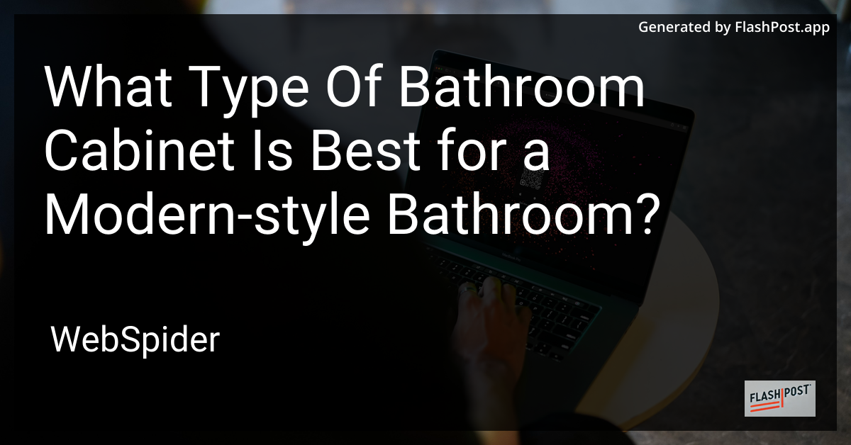 Modern Bathroom Cabinet