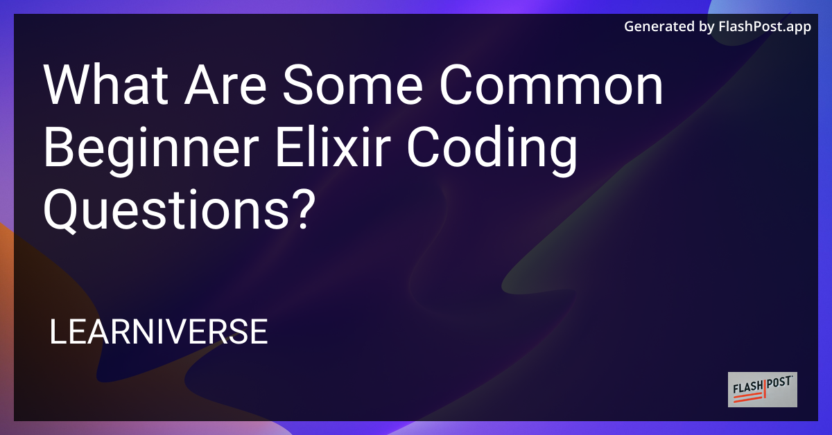Elixir Coding
