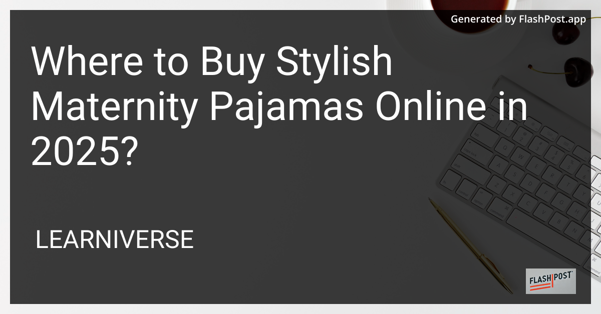 Stylish Maternity Pajamas