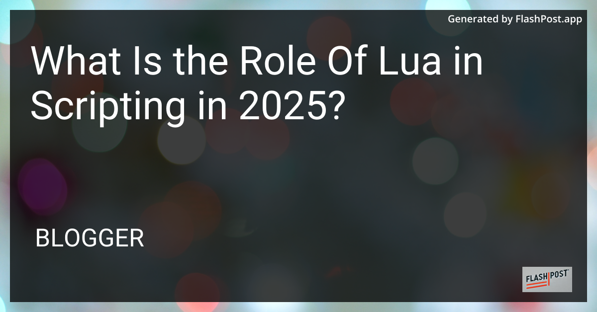 Lua Scripting