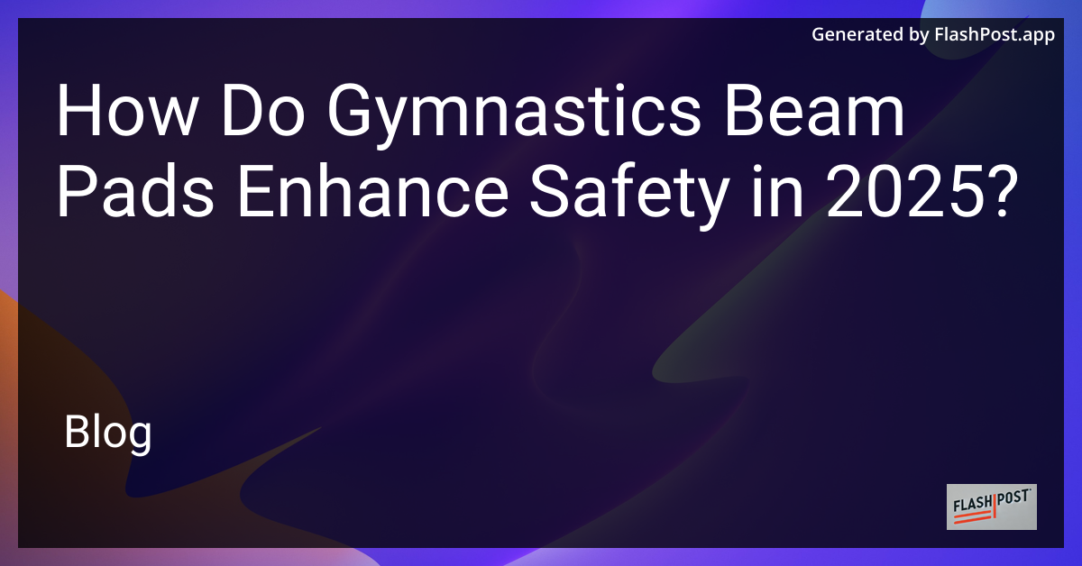 Gymnastics Beam Pad