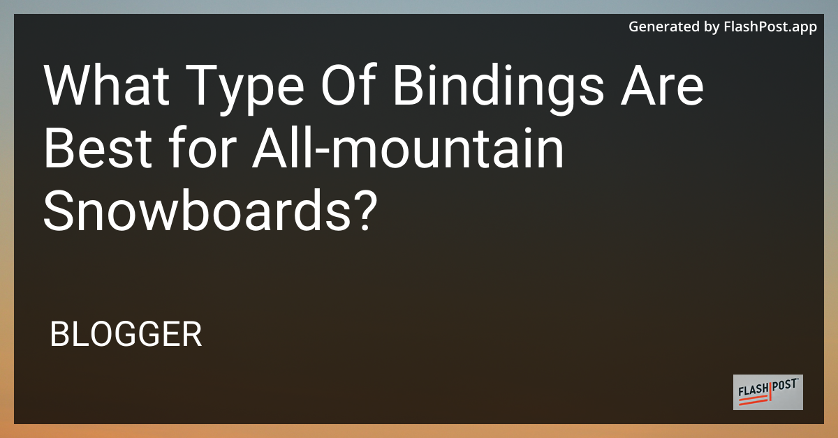 Snowboard Bindings