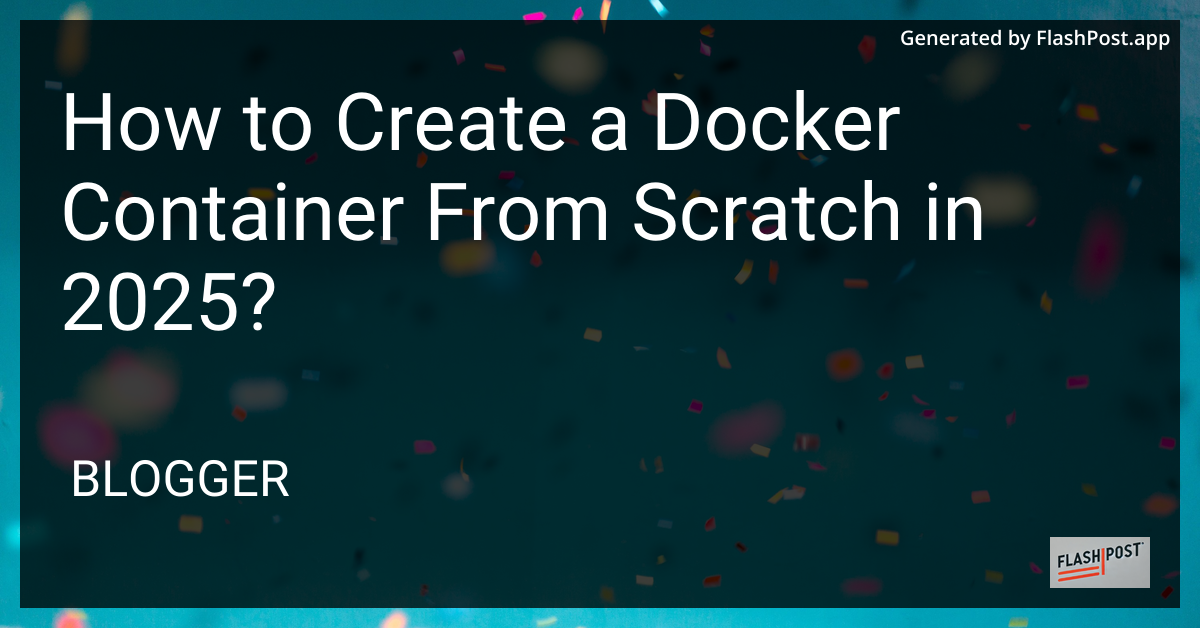 Docker Container Image