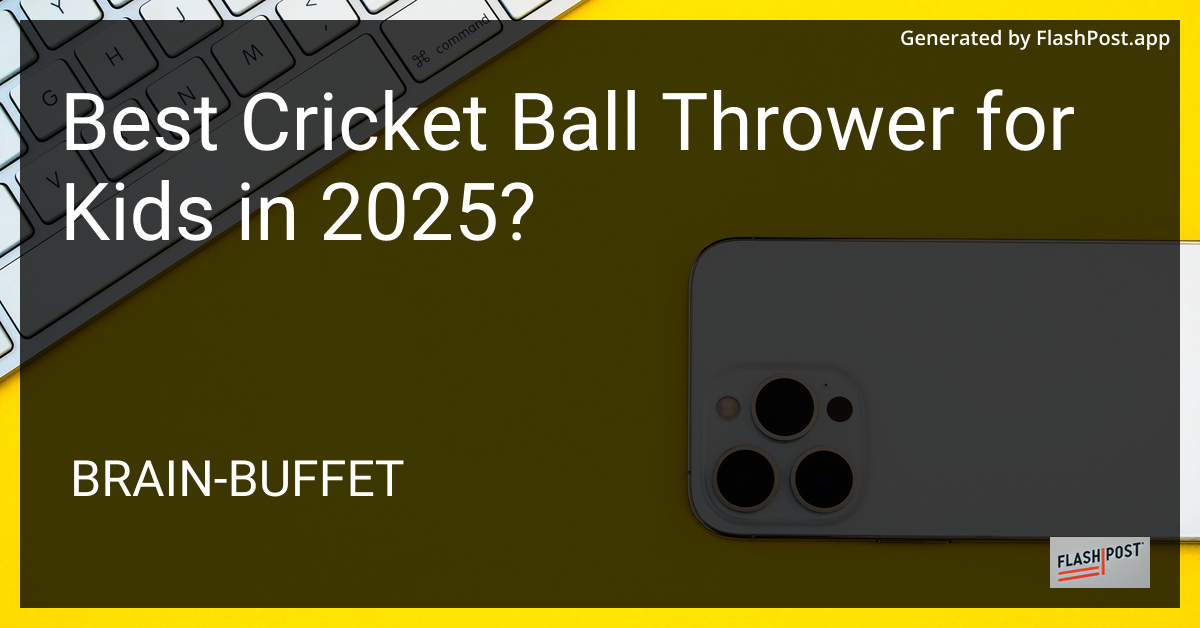 Best Cricket Ball Thrower for Kids