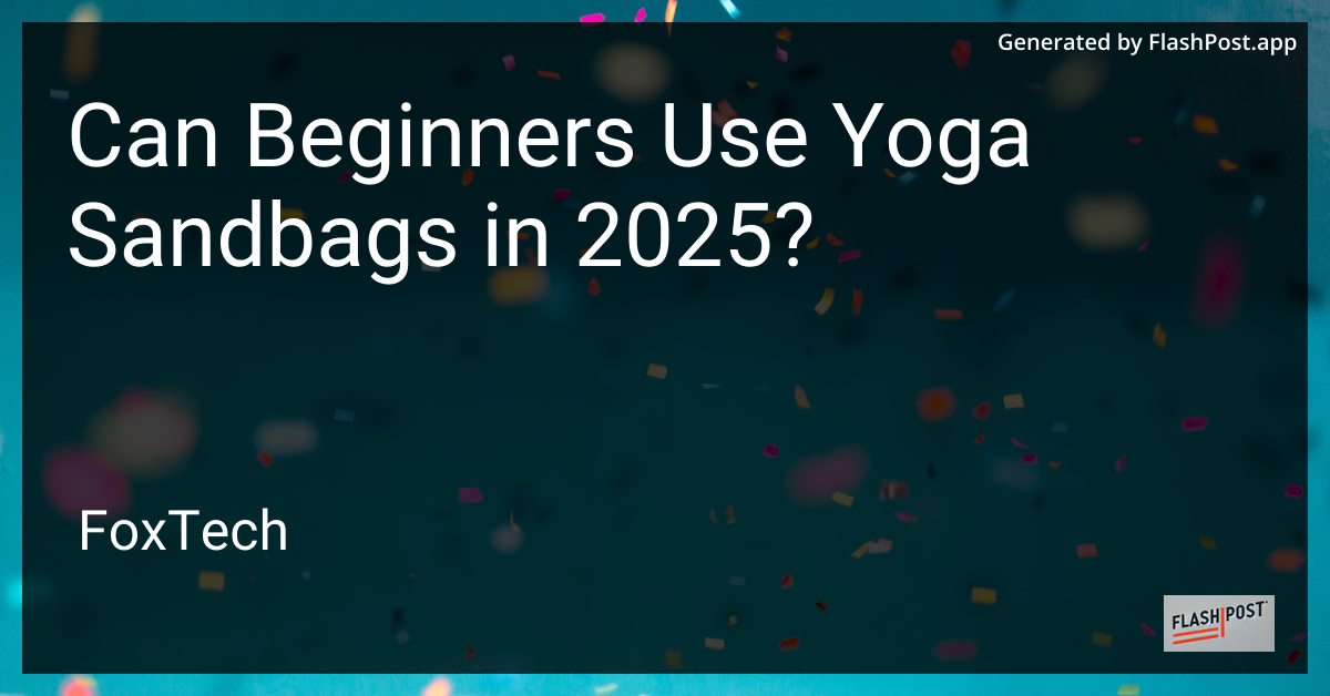 Yoga Sandbags
