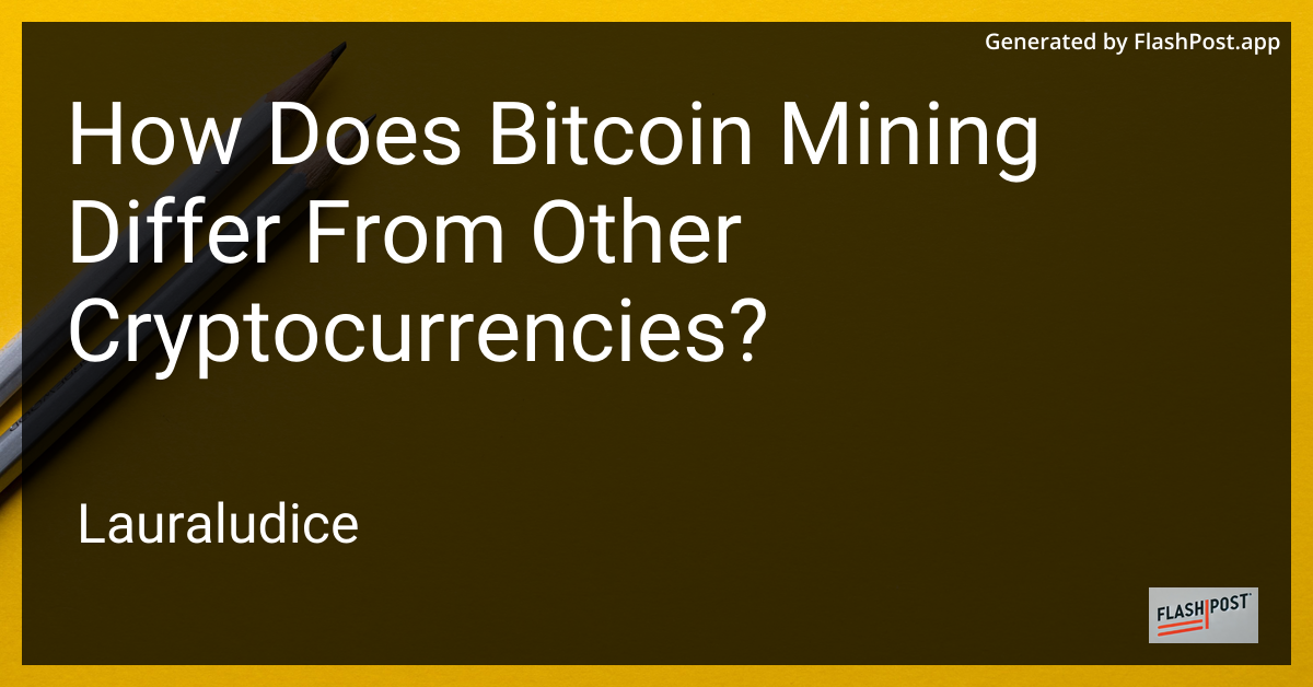 Bitcoin Mining