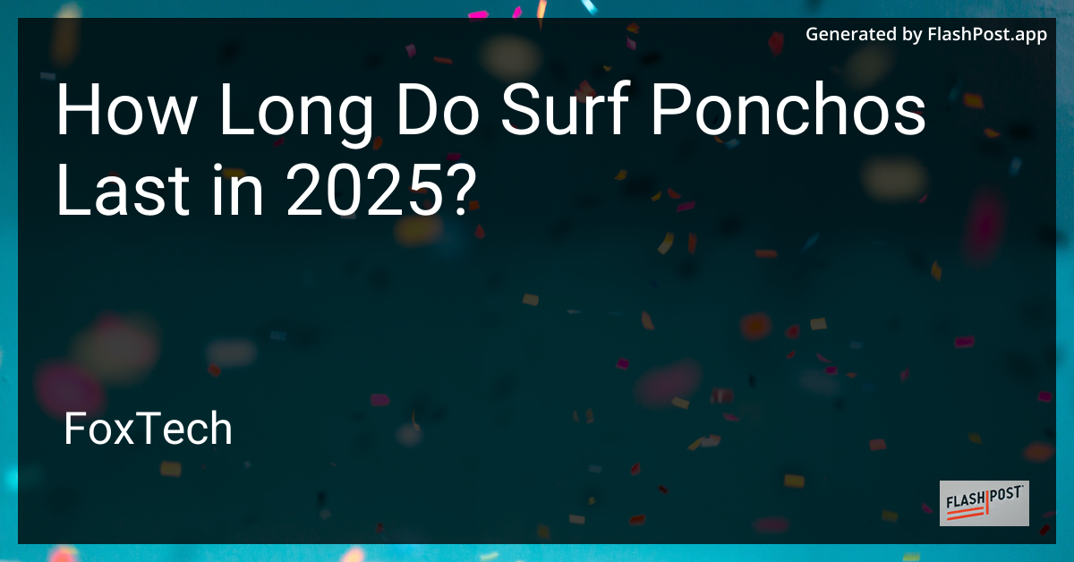 Surf Poncho