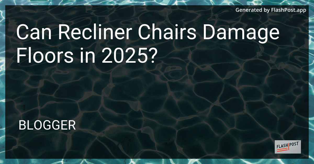 Recliner Chair on Wooden Floor