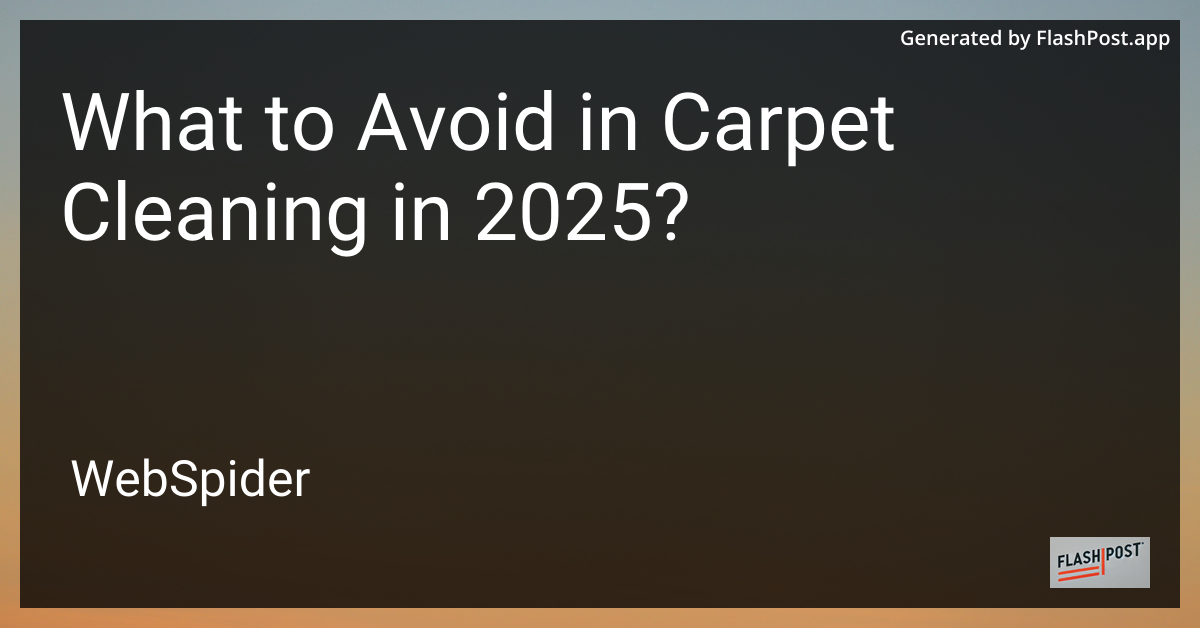 Carpet Cleaning