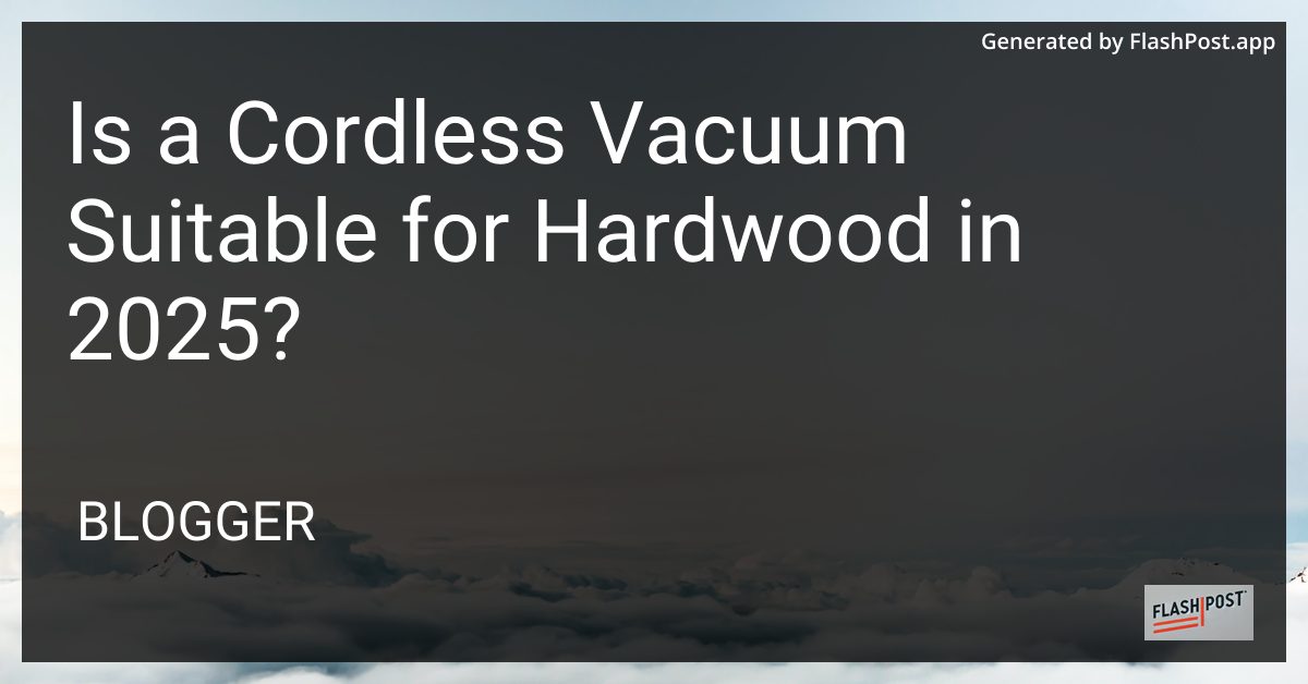 Cordless Vacuum