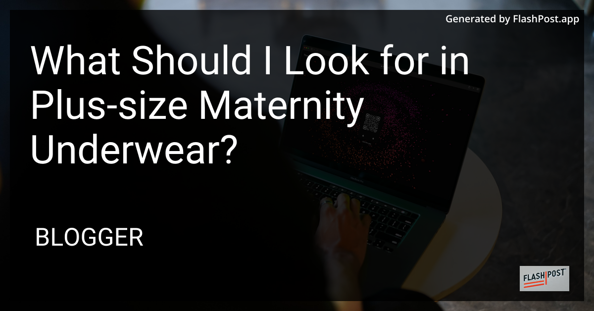 Plus-Size Maternity Underwear