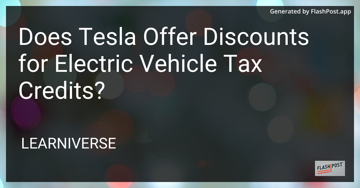 Tesla Electric Vehicle