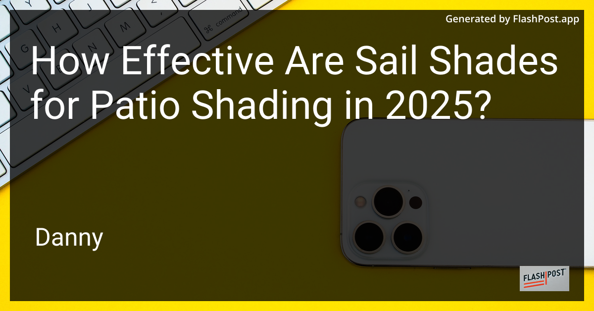 Patio with Sail Shade