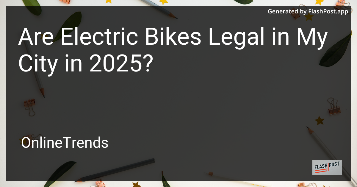 Electric Bikes