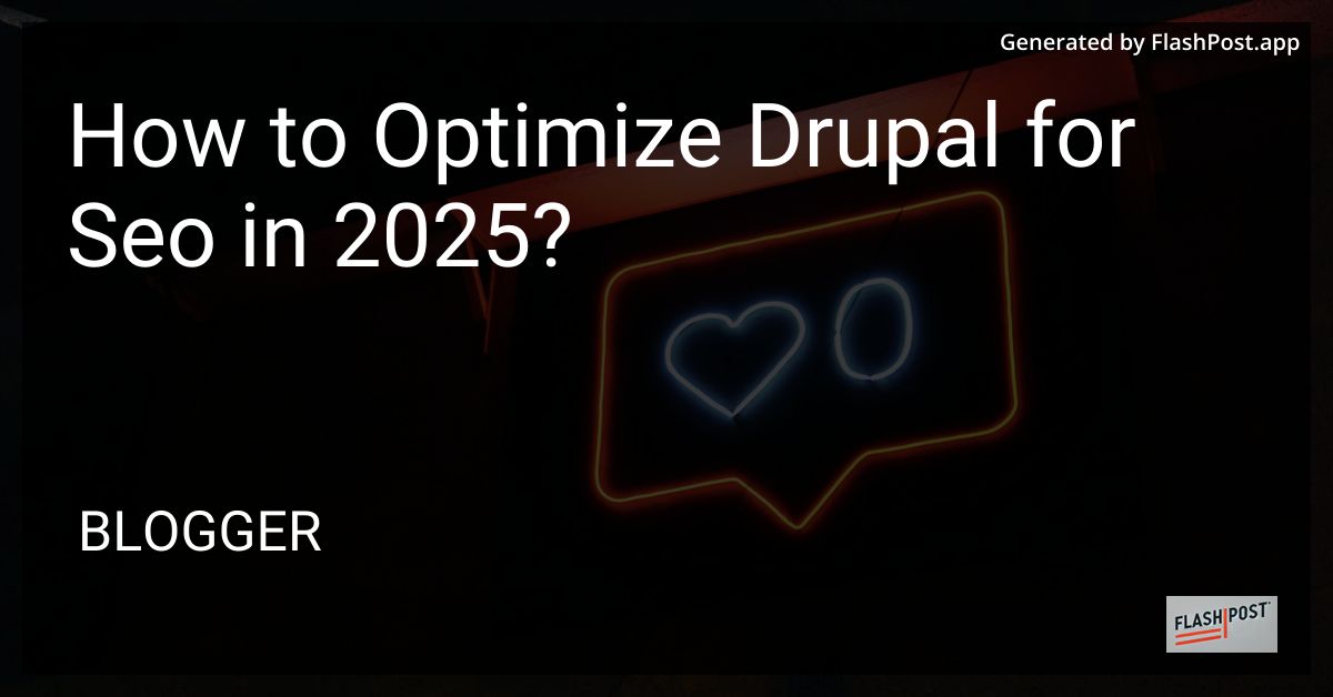 Optimize Drupal for SEO