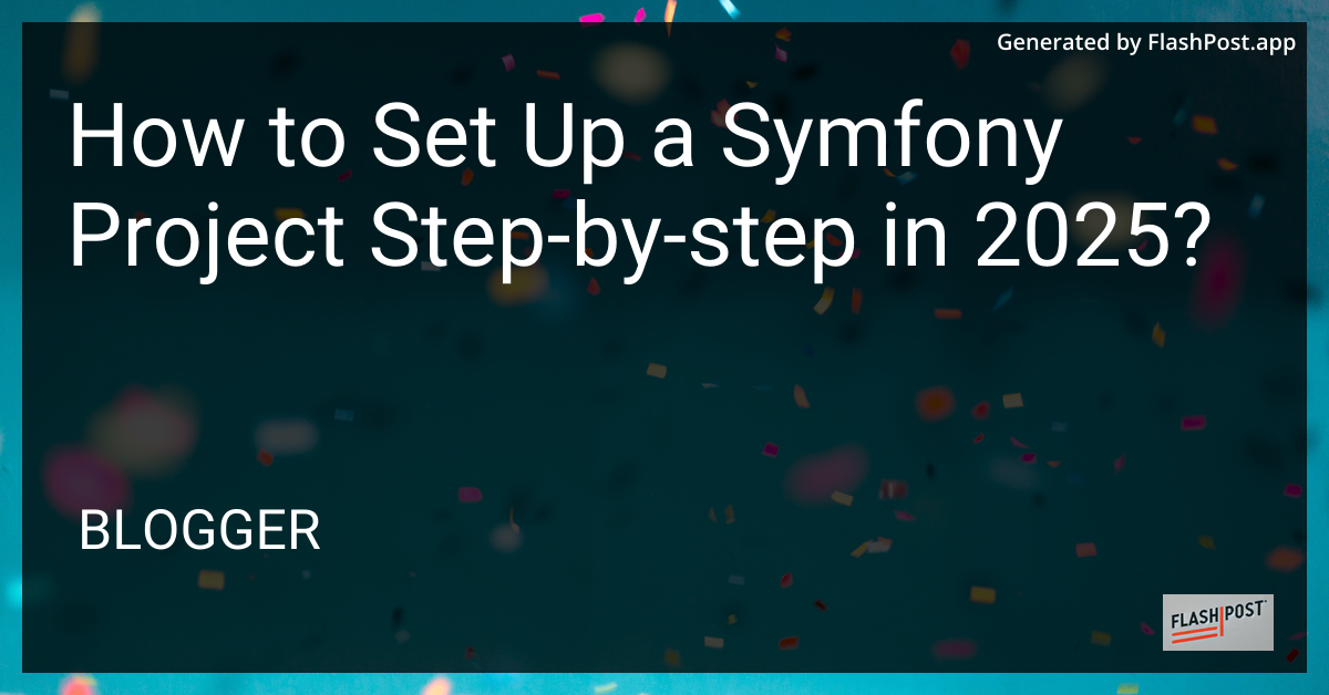 Symfony Project Setup