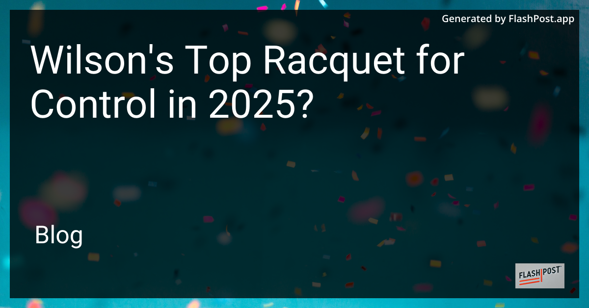 Wilson Racquet 2025