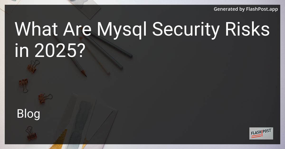 MySQL Security Image