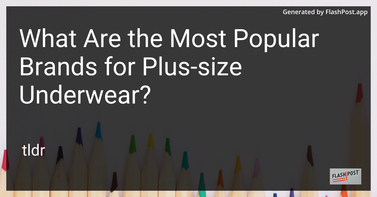 Plus-Size Underwear